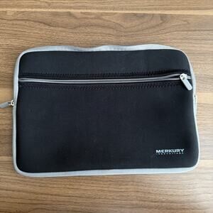 Merkury Innovations Neoprene Zipper Tablet Sleeve 10in Black/Gray